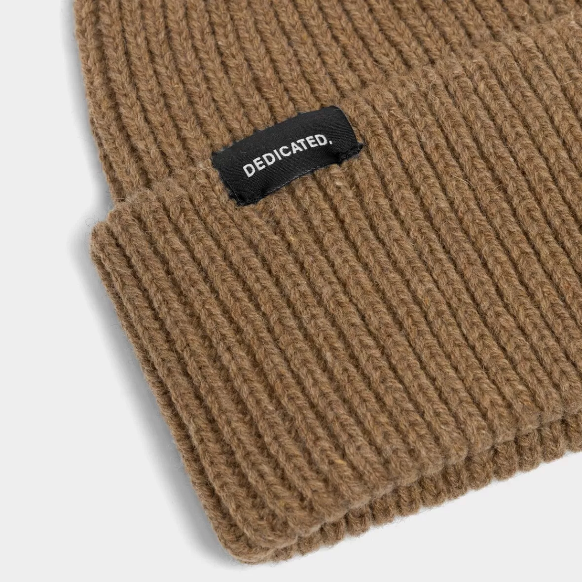 Beanies | DEDICATED Beanie Hemavan Wool Camel Brown