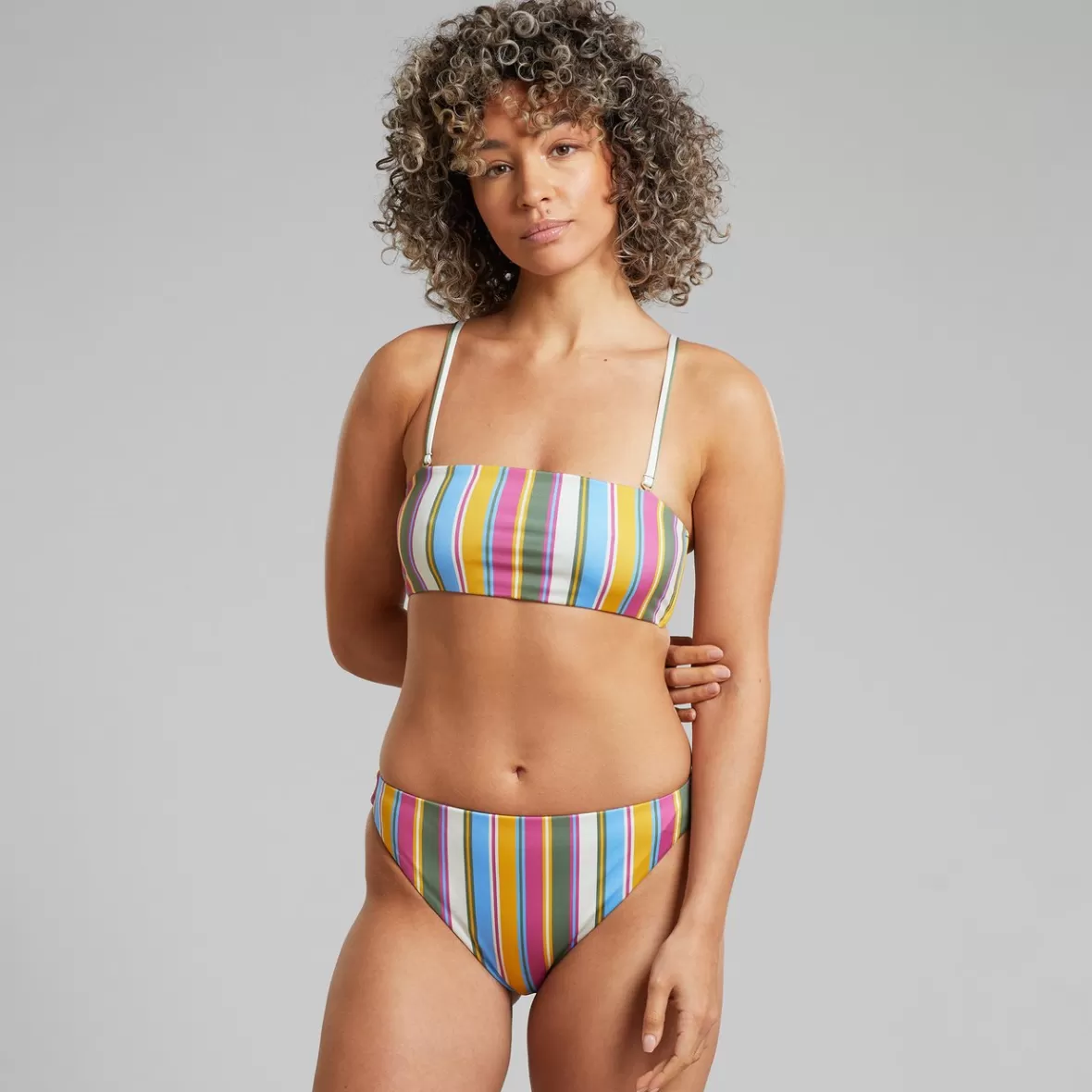Swimwear | DEDICATED Bikini Bottoms Sanda Club Stripe Multi Color