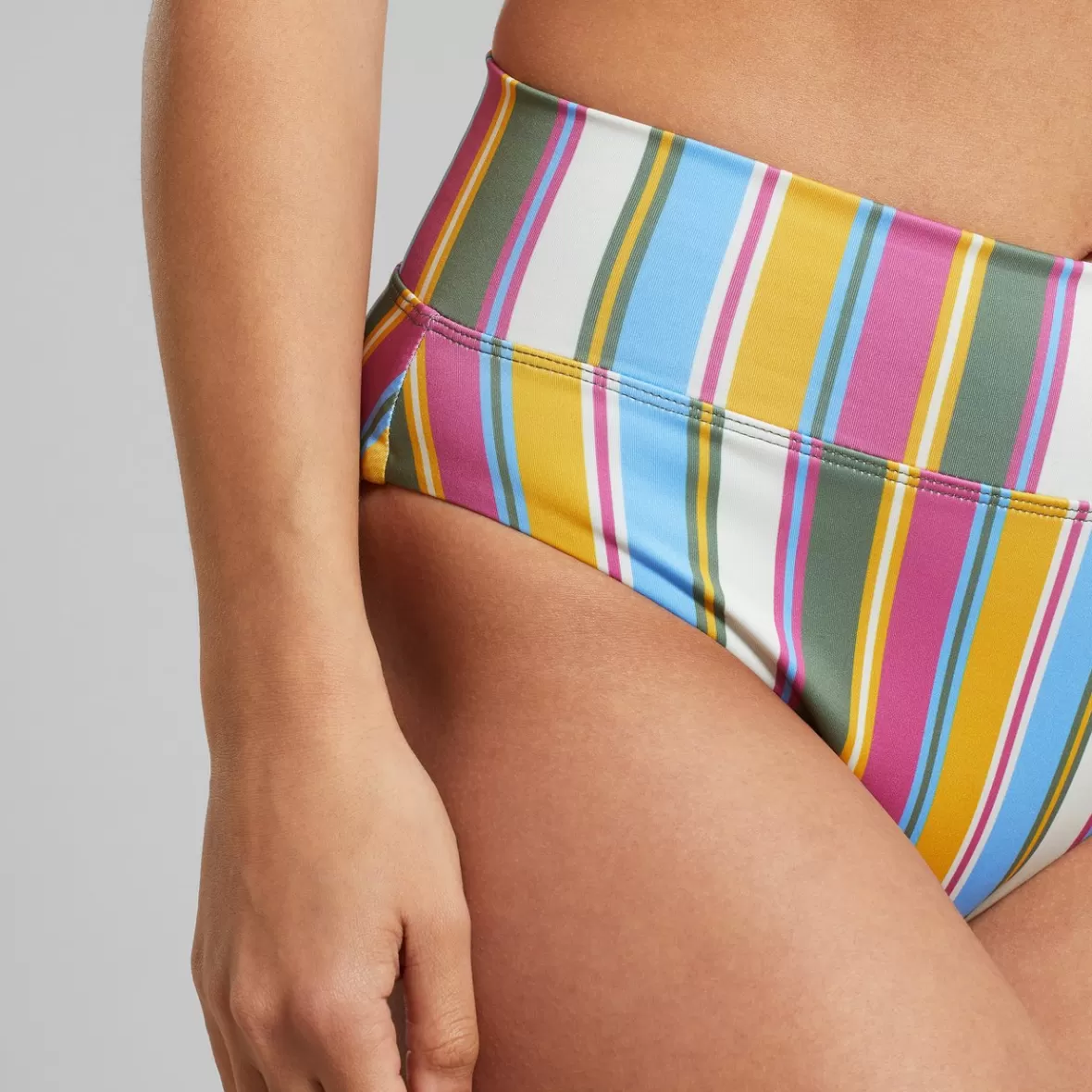 Swimwear | DEDICATED Bikini Pants Slite Club Stripe Multi Color