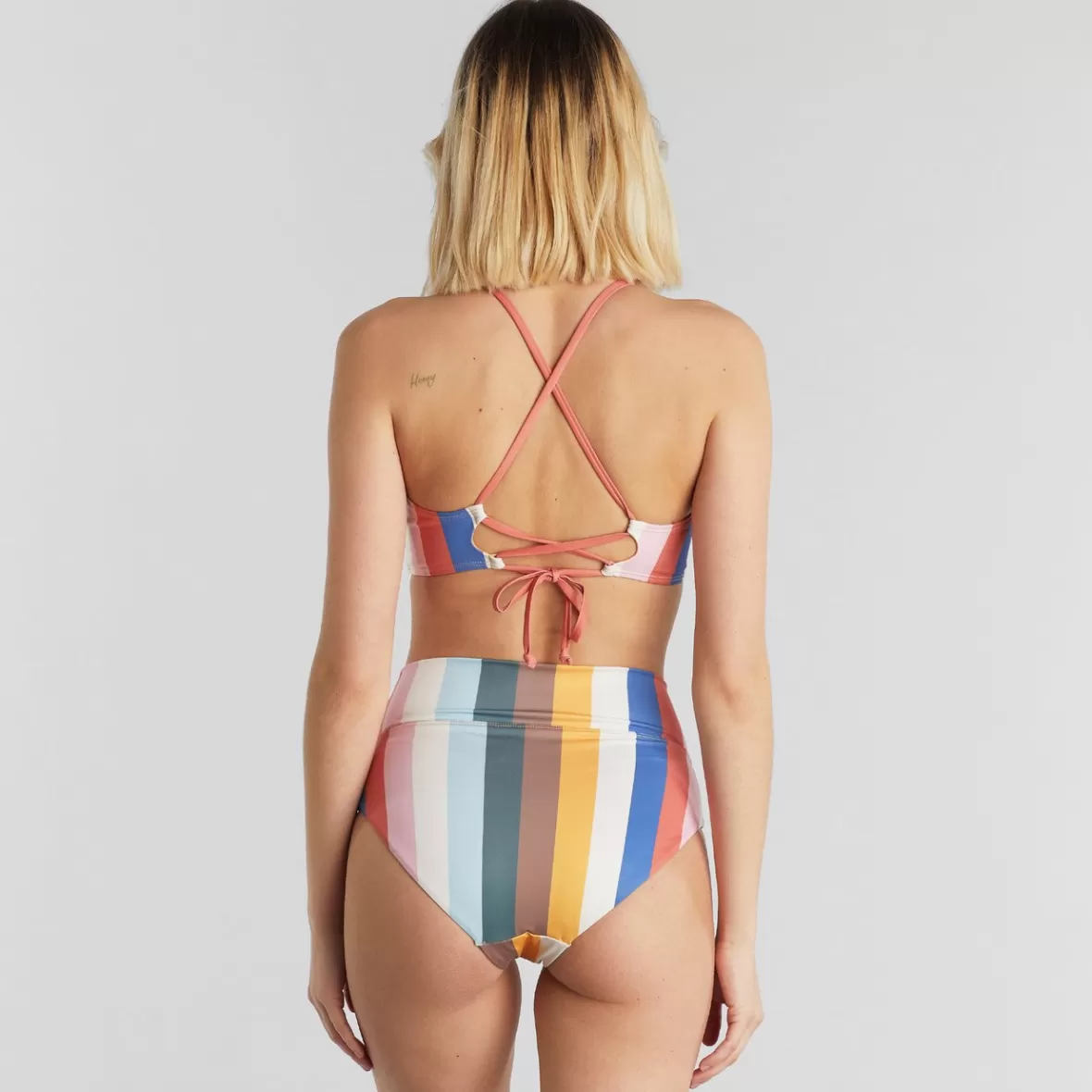 Swimwear | DEDICATED Bikini Pants Slite Stripes Multi Color