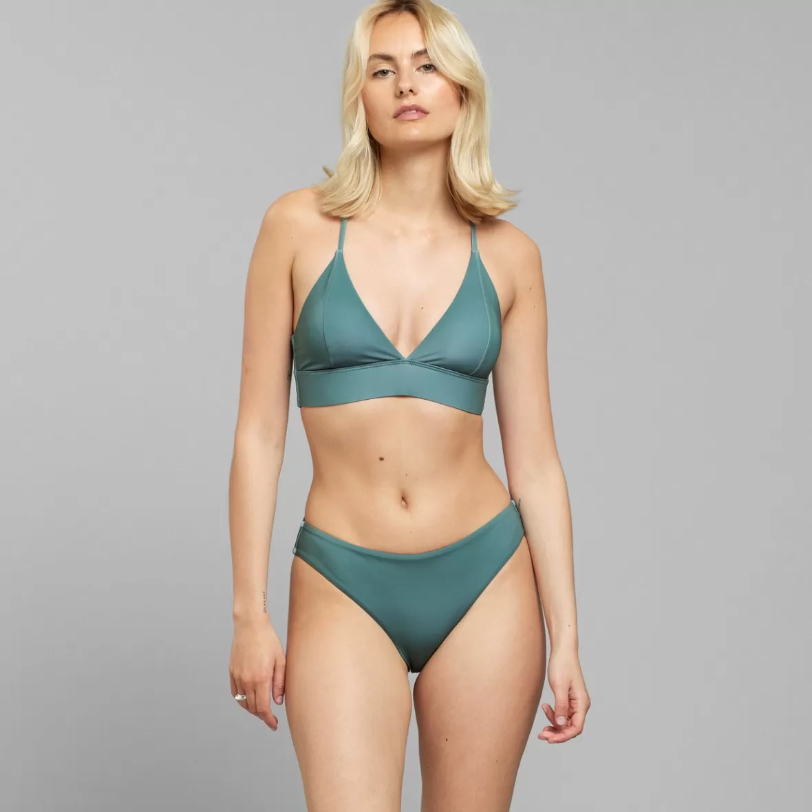 Swimwear | DEDICATED Bikini Top Alva Duck Green