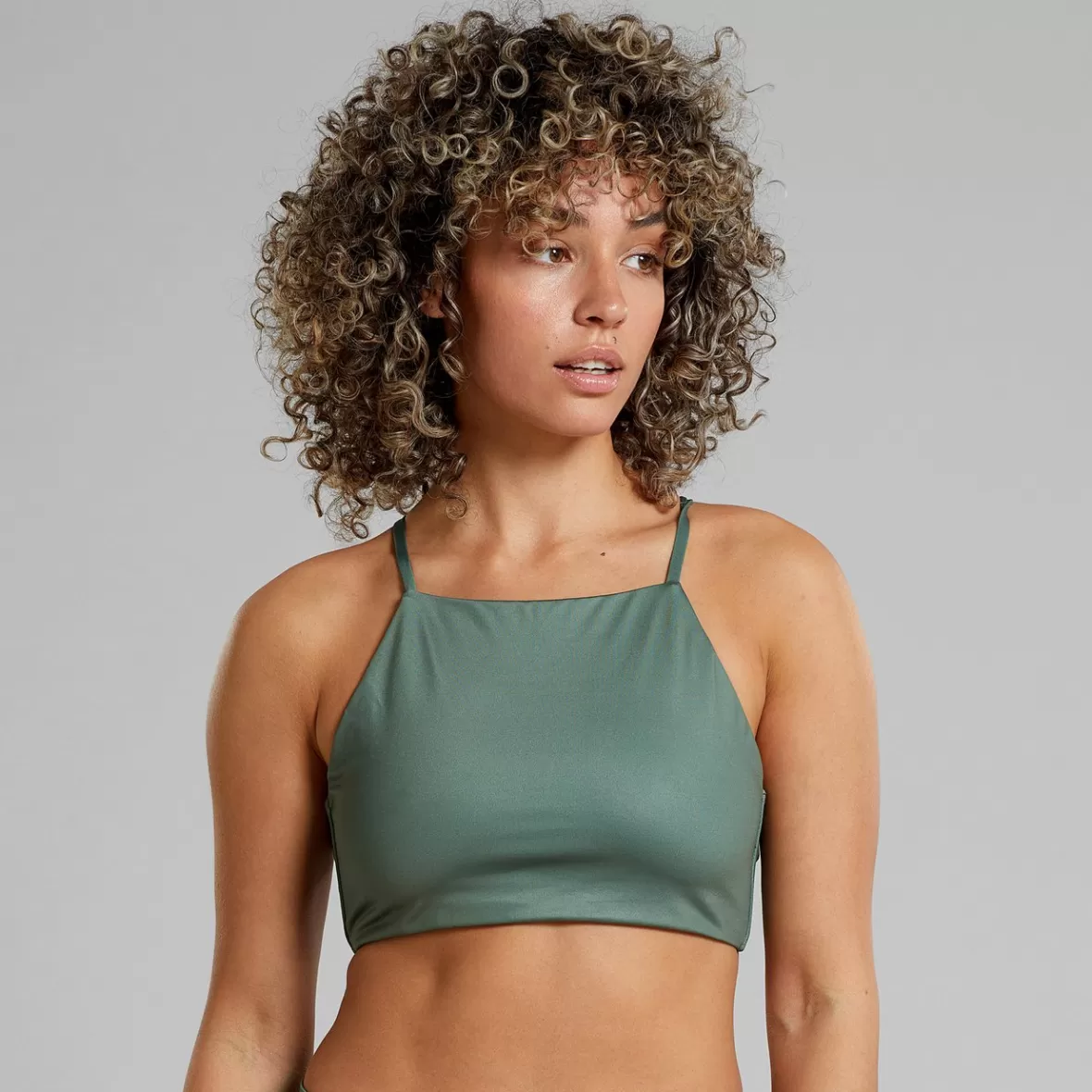 Swimwear | DEDICATED Bikini Top Orust Leaf Green