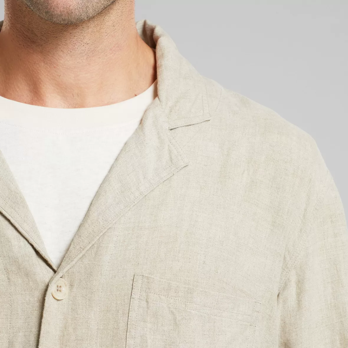 Jackets | DEDICATED Blazer Hornstull Linen Ecru