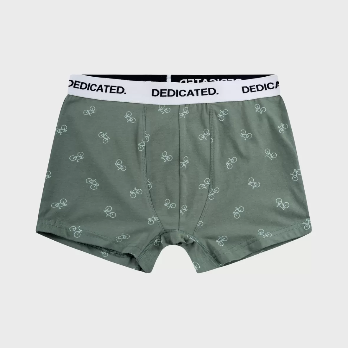 Underwear | DEDICATED Boxer Briefs Kalix Bike Pattern Forest Green