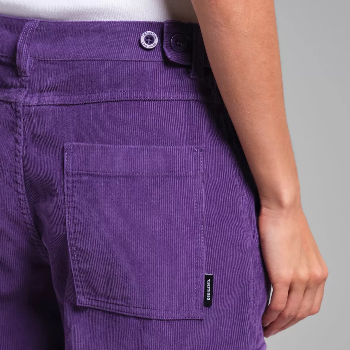 Pants | DEDICATED Cargo Pants Bagarmossen Corduroy Picasso Purple