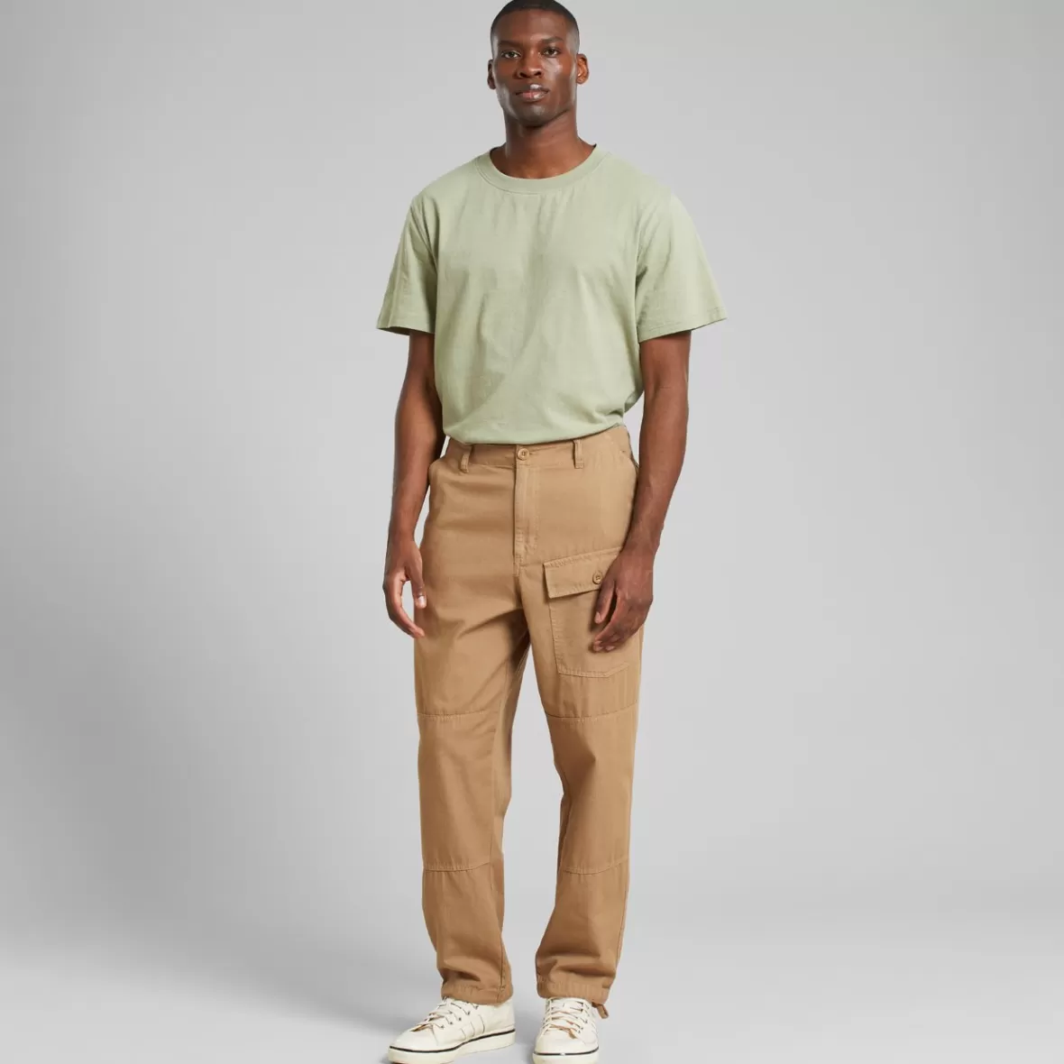 Pants | DEDICATED Cargo Pants Dokkas Canvas Kelp Beige