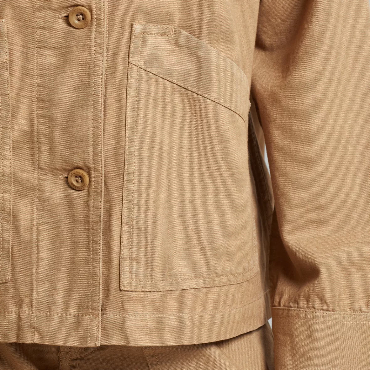 Jackets | DEDICATED Jacket Stiby Canvas Kelp Beige