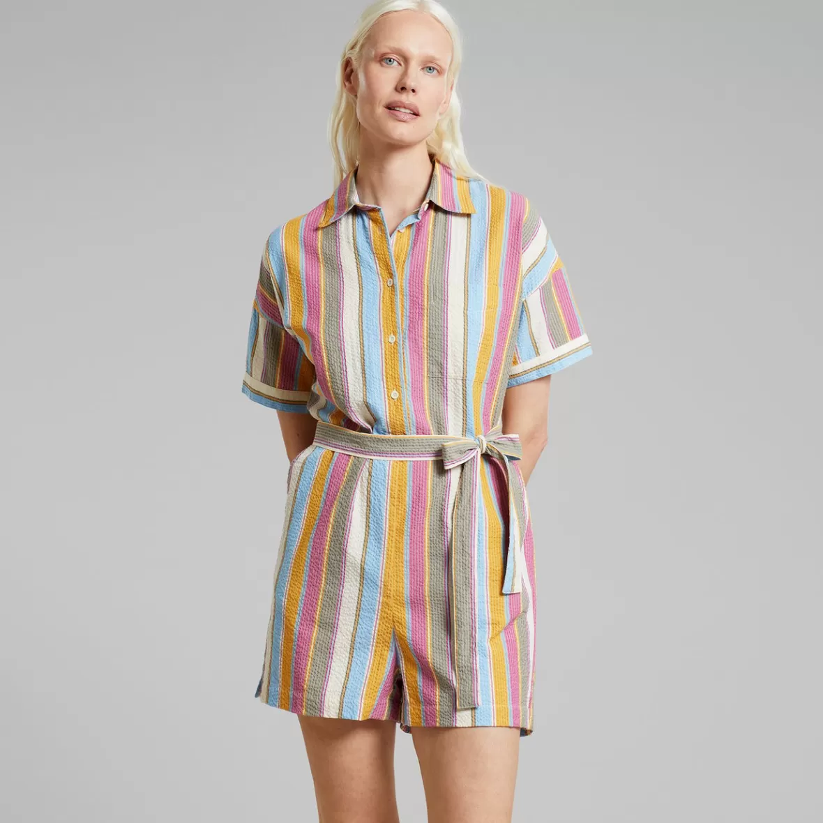 Jumpsuits | DEDICATED Jumpsuit Liljeholmen Club Stripe Multi Color