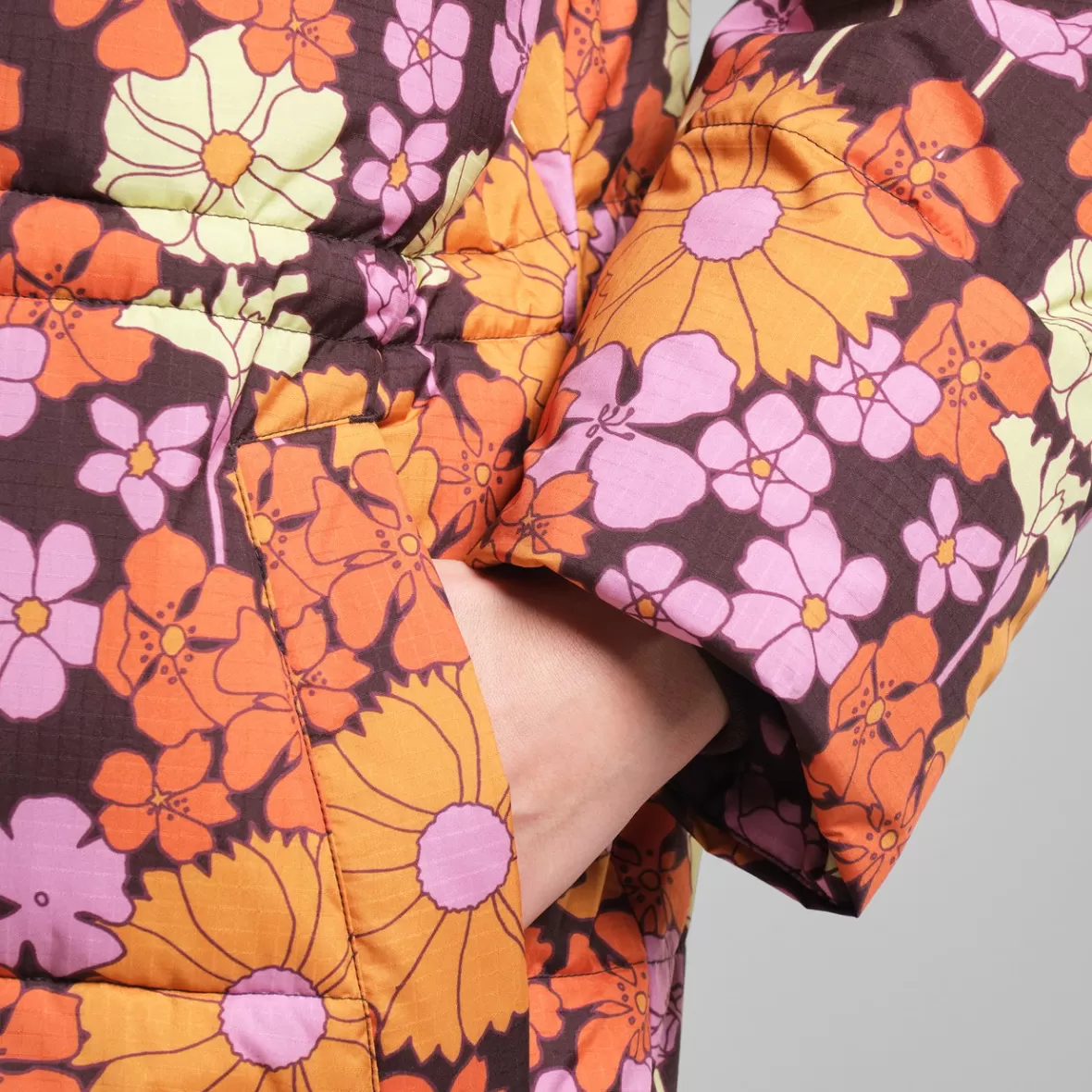Jackets | DEDICATED Long Puffer Jacket Karmas Flower Power Multi Color