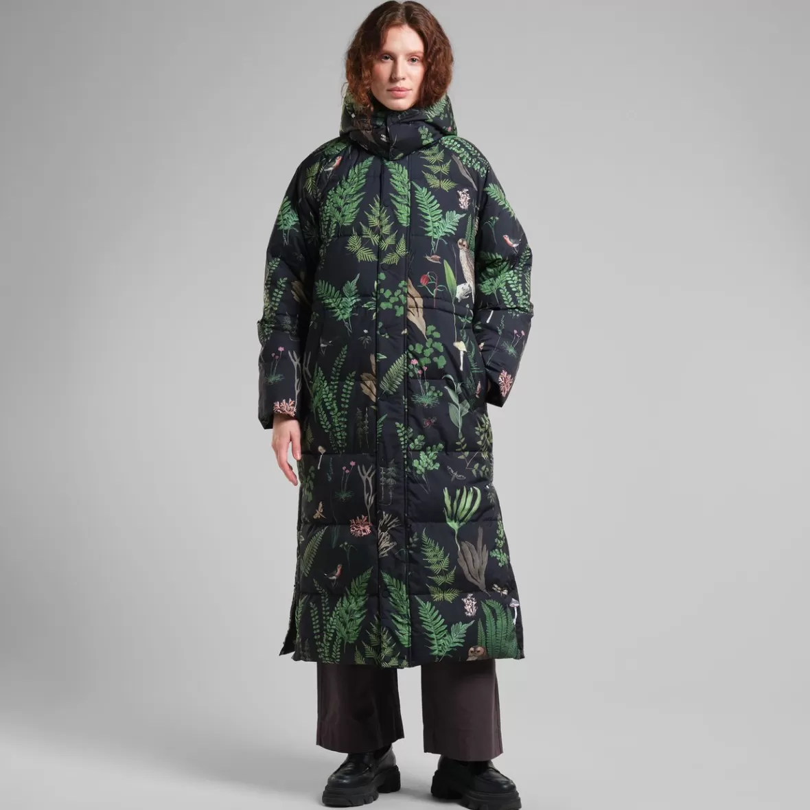 Jackets | DEDICATED Long Puffer Jacket Karmas Secret Garden Multi Color