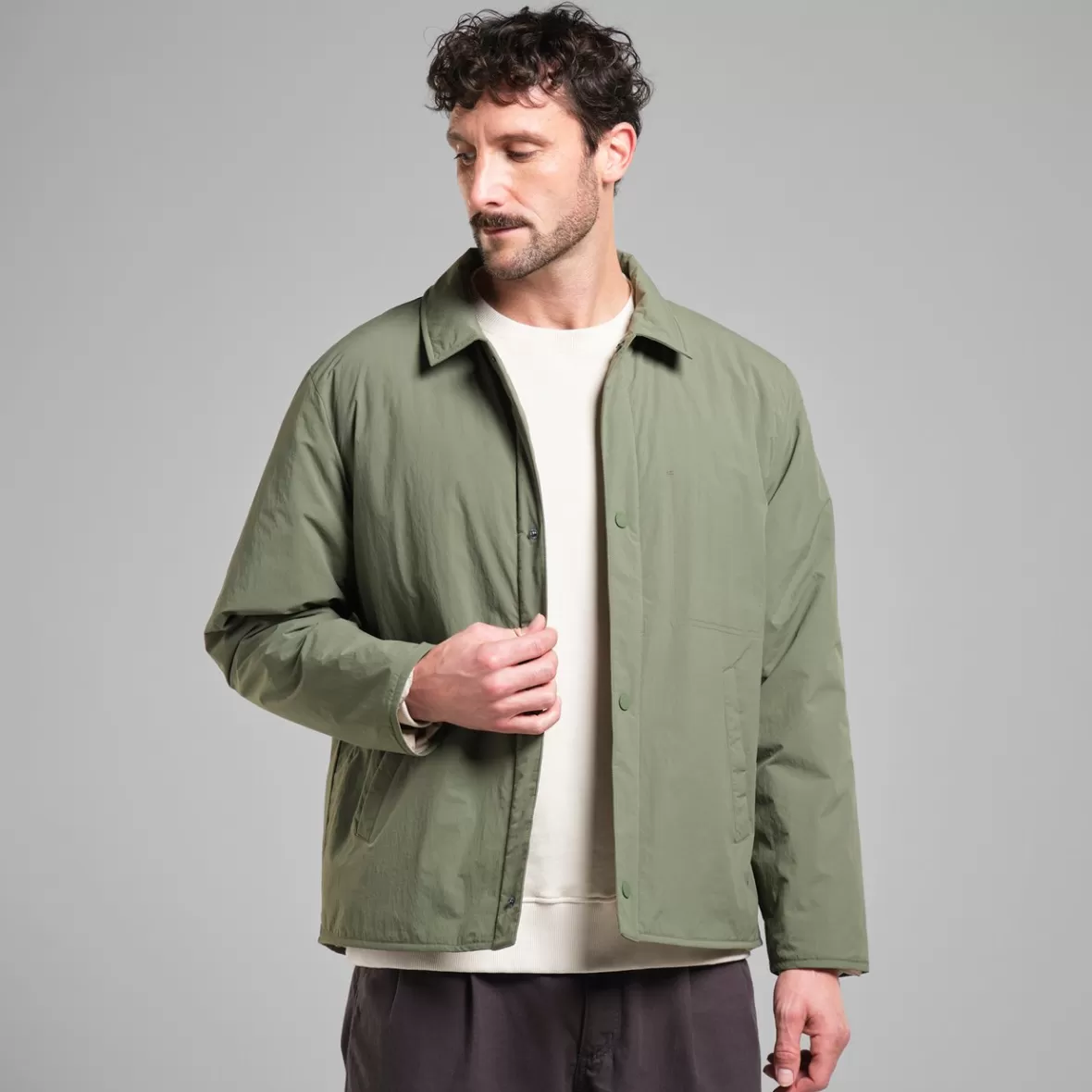 Jackets | DEDICATED Padded Jacket Roskilde Leaf Green