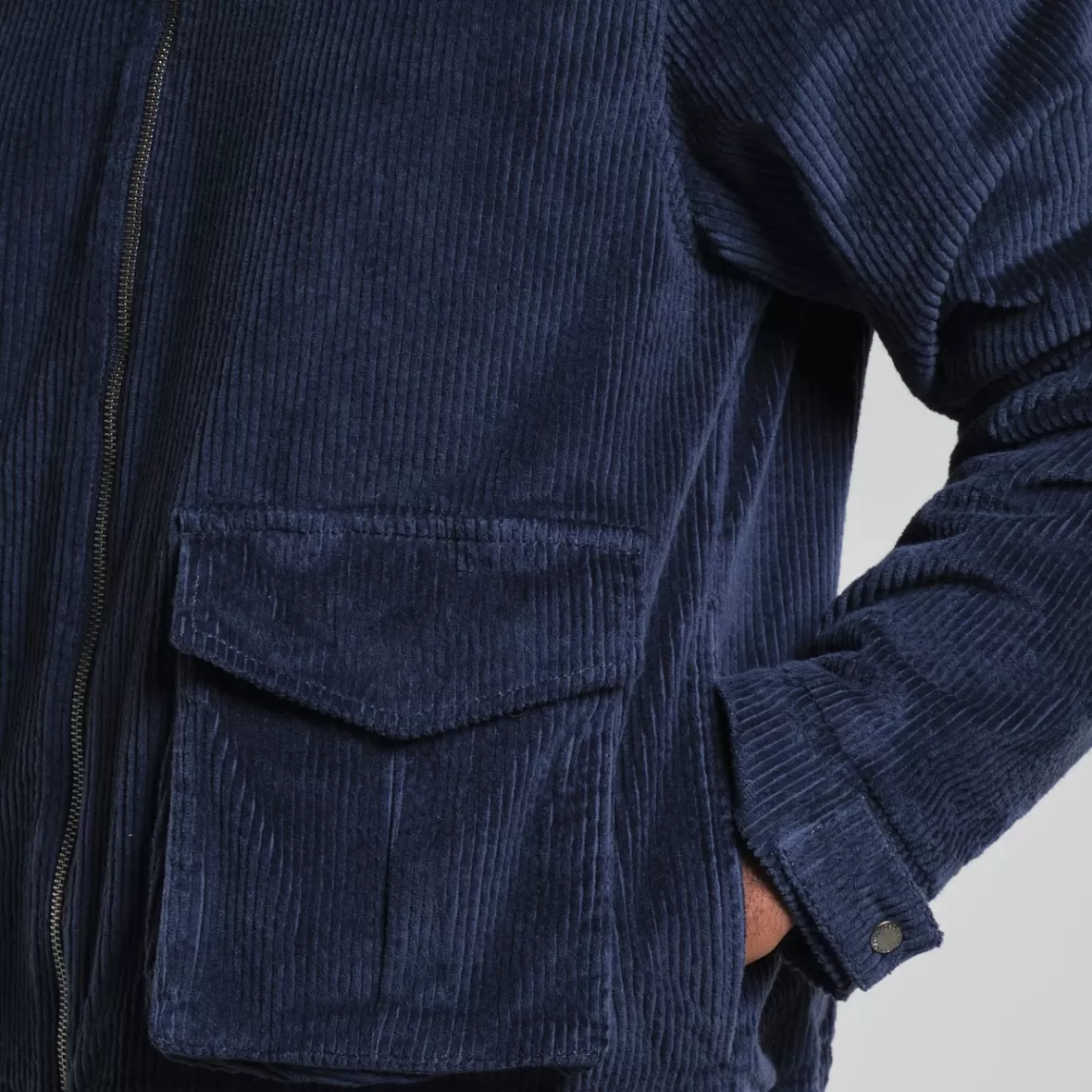 Jackets | DEDICATED Padded Jacket Vallentuna Corduroy Navy