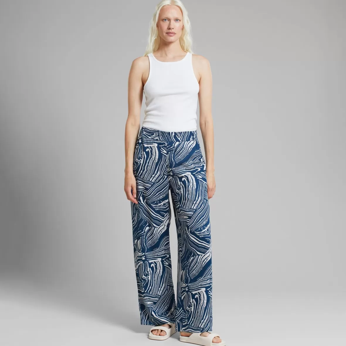 Pants | DEDICATED Pants Ale Clay Swirl Blue