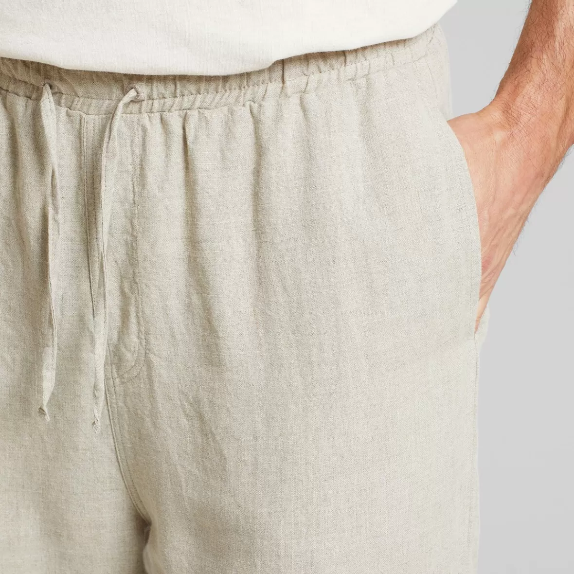 Pants | DEDICATED Pants Klitmoeller Linen Ecru