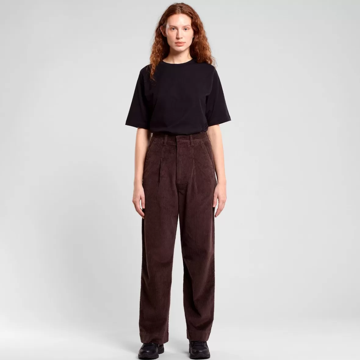 Pants | DEDICATED Pants Uddevalla Corduroy Coffee Brown