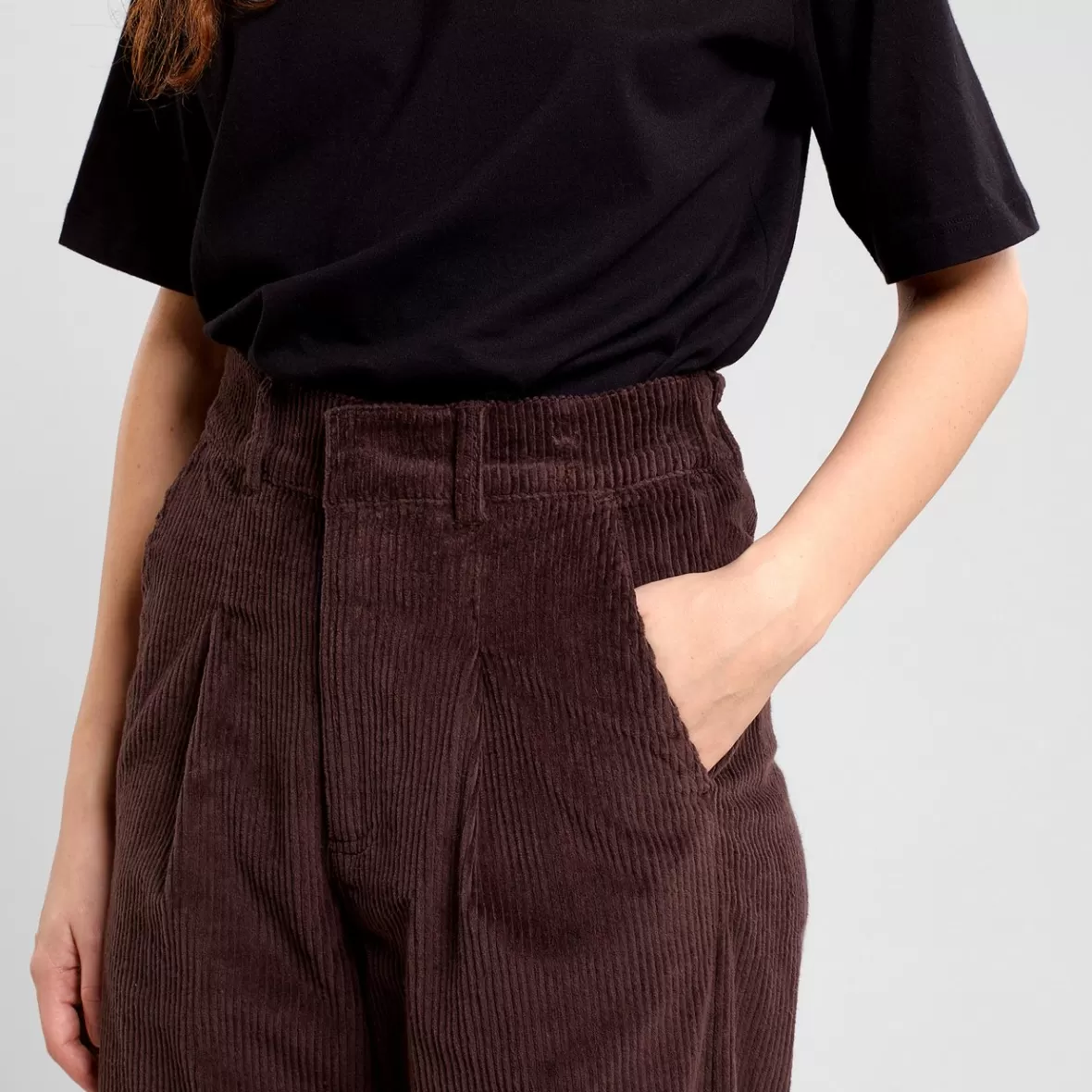 Pants | DEDICATED Pants Uddevalla Corduroy Coffee Brown