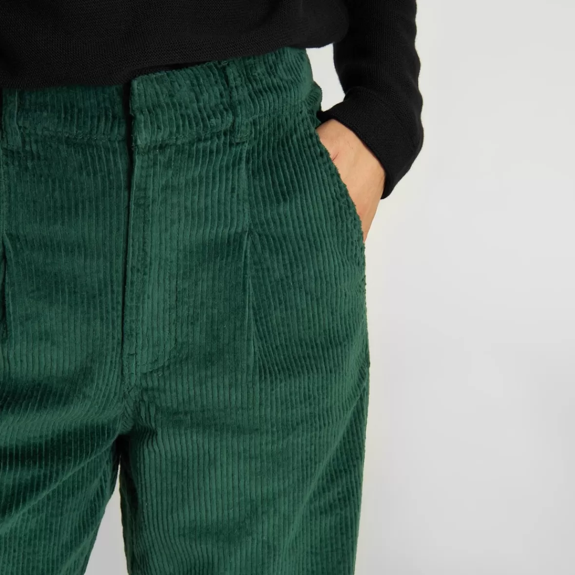 Pants | DEDICATED Pants Uddevalla Corduroy Dark Green