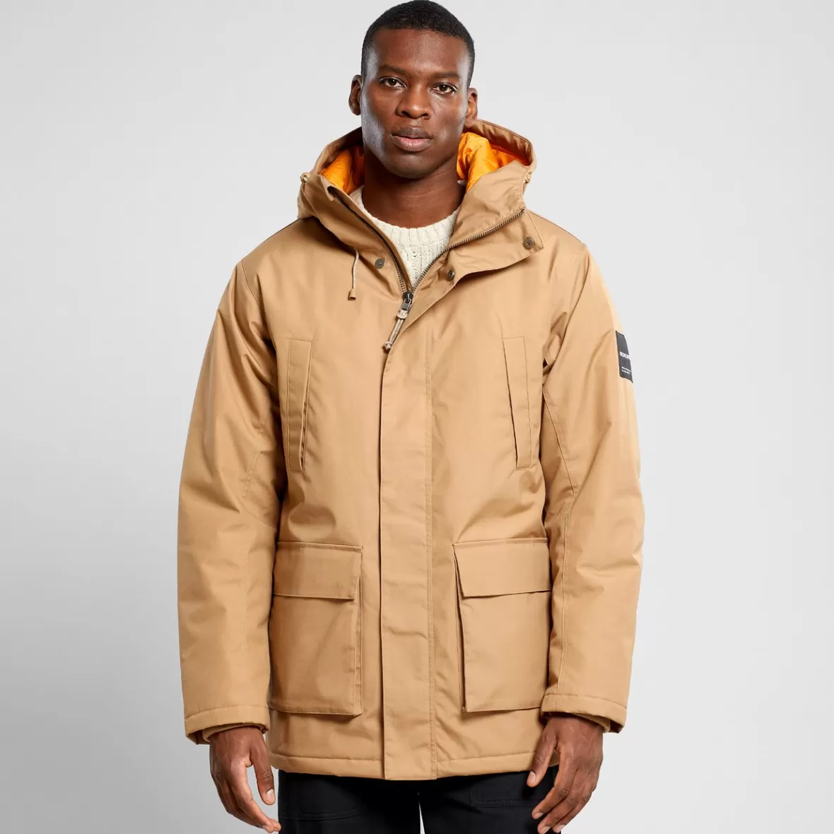 Jackets | DEDICATED Parka Jacket Stavanger Tiger Brown