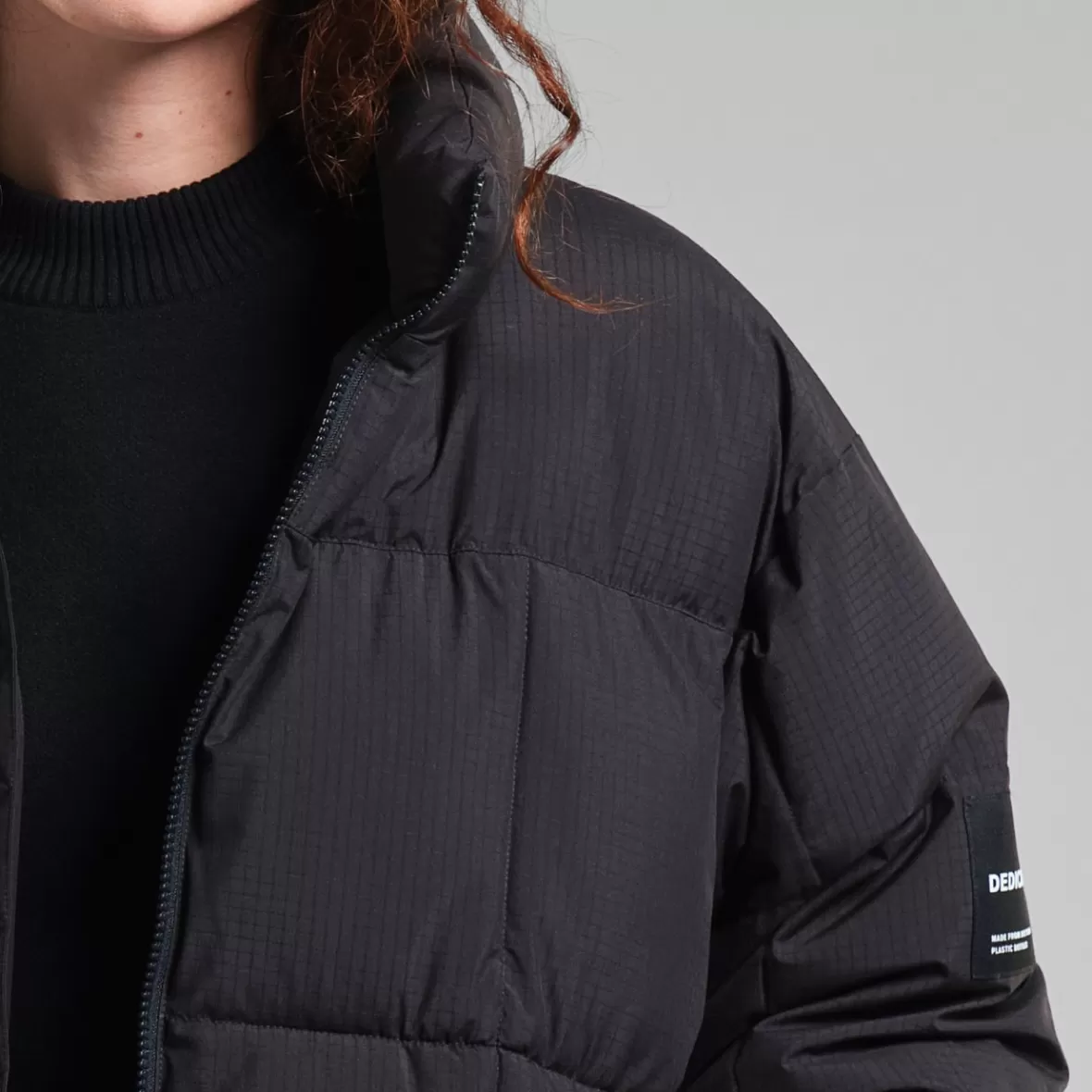 Jackets | Jackets | DEDICATED Puffer Sorsele Square Quilt Black