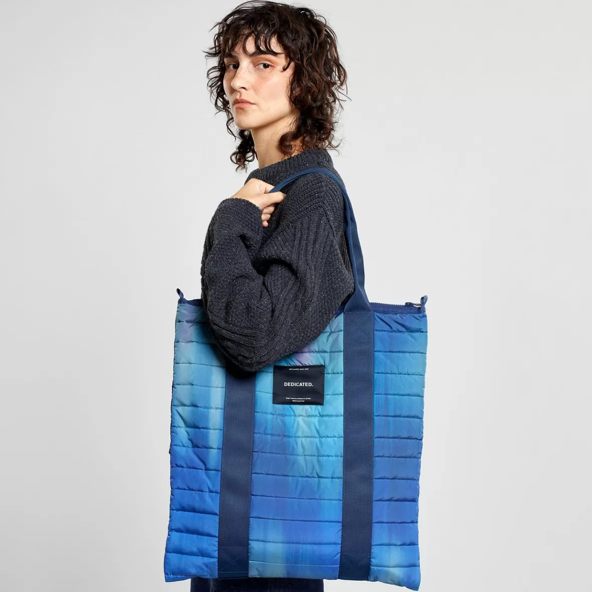 Tote Bags | DEDICATED Quilted Totebag Kastrup Abstract Light Multi Color