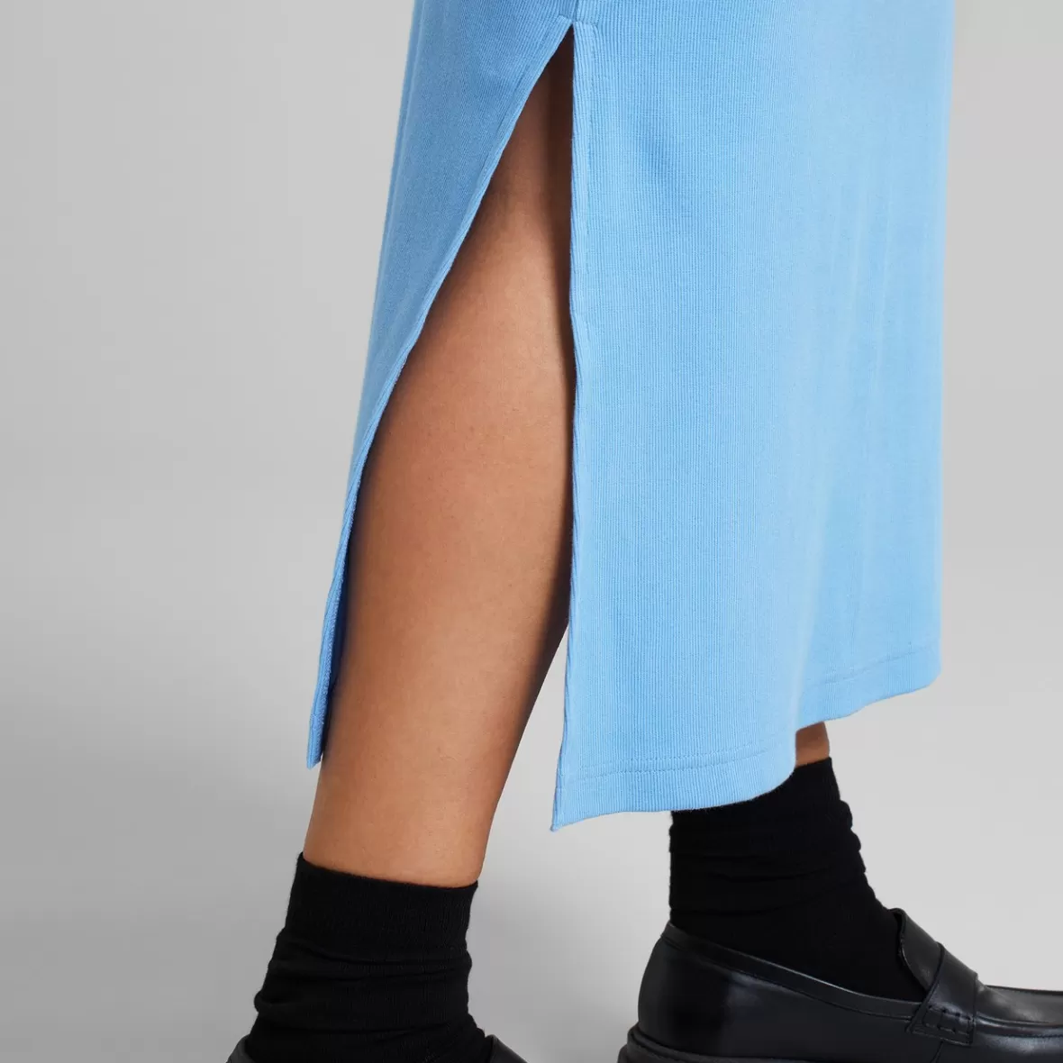 Skirts | DEDICATED Rib Skirt Kvarnvik Della Blue