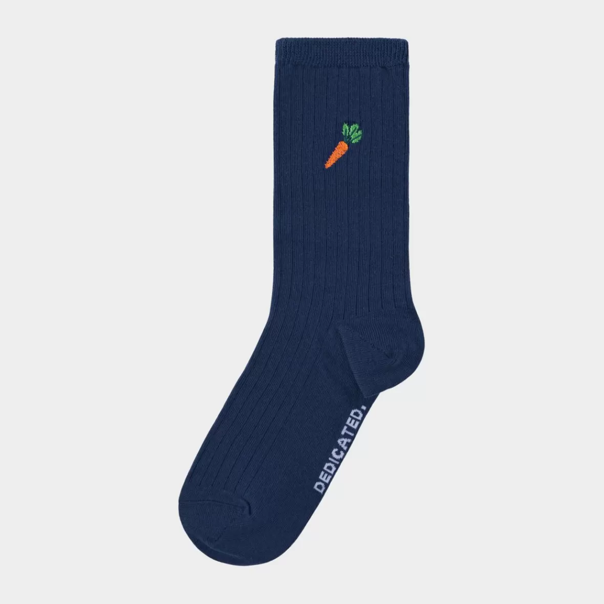 Socks | Socks | DEDICATED Rib Socks Knivsta Carrot Estate Blue