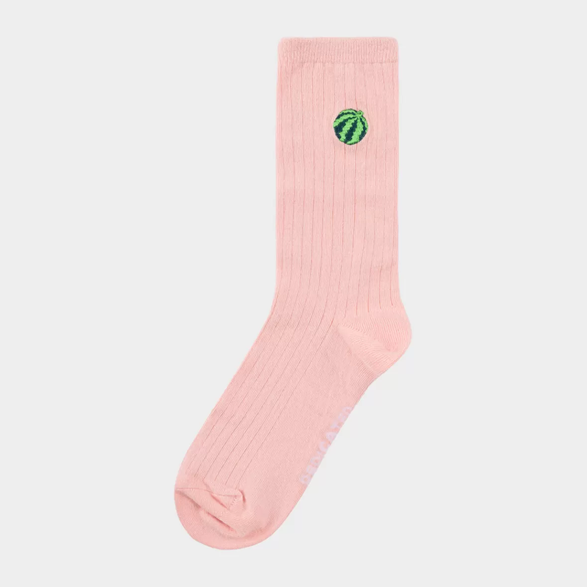 Socks | Socks | DEDICATED Rib Socks Knivsta Water Melon Silver Pink