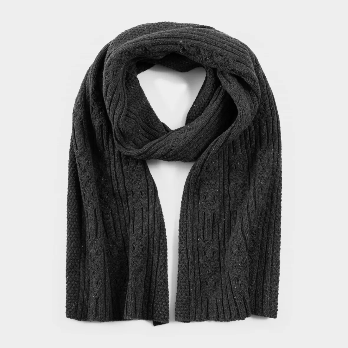 Scarves | DEDICATED Scarf Backen Dark Grey Melange