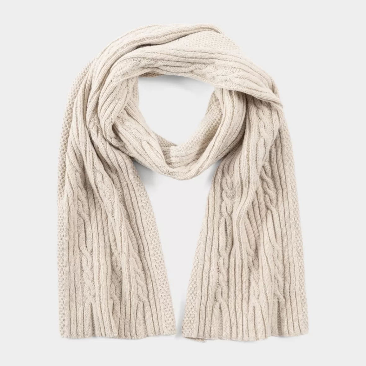 Scarves | DEDICATED Scarf Backen Pearl White