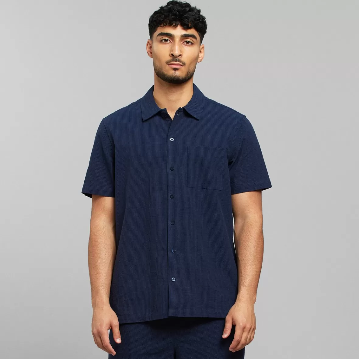 Shirts | DEDICATED Shirt Brantevik Navy