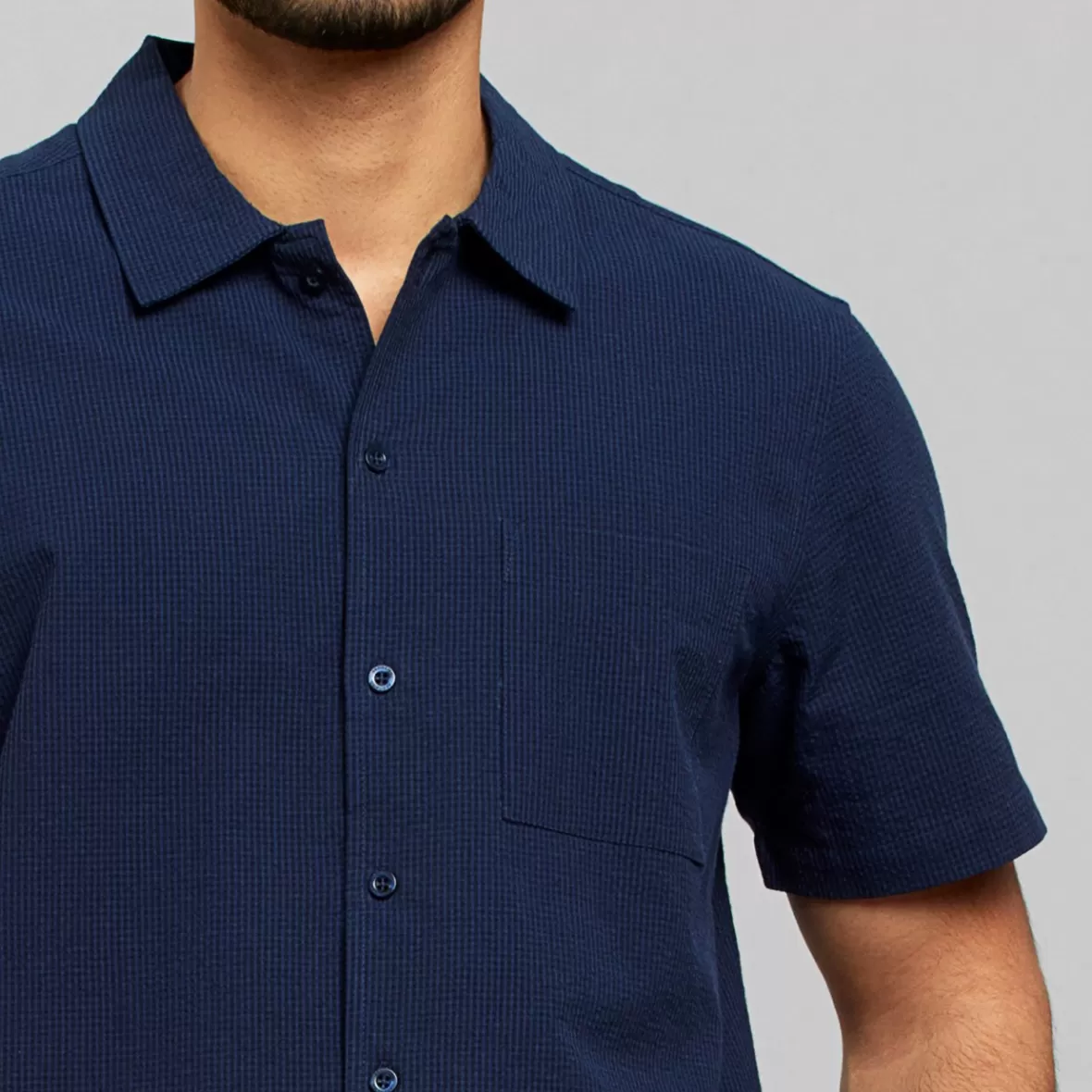 Shirts | DEDICATED Shirt Brantevik Navy