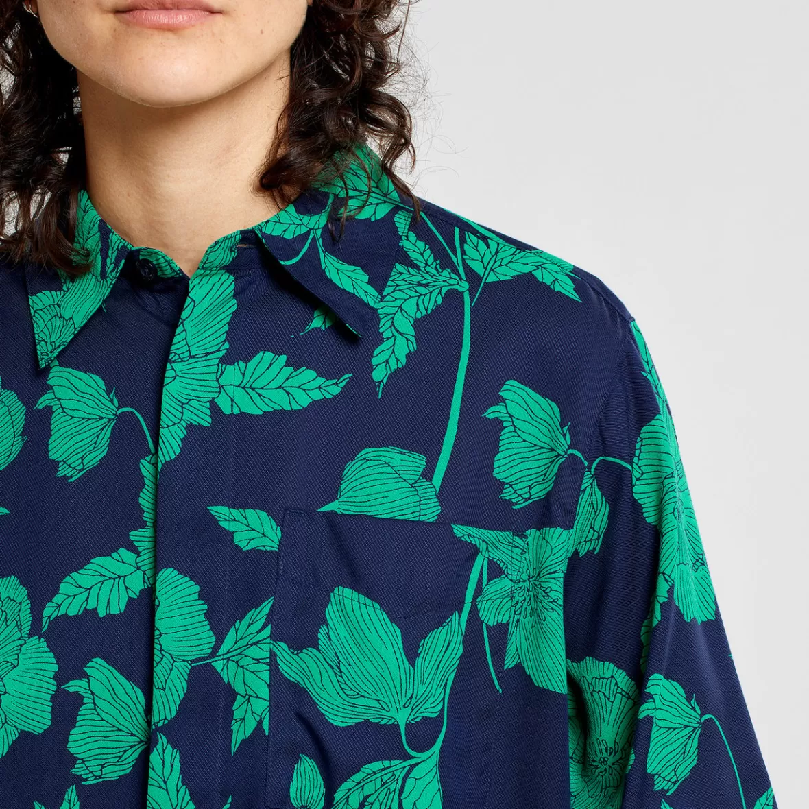 Shirts & Blouses | DEDICATED Shirt Kosta Duotone Floral Green