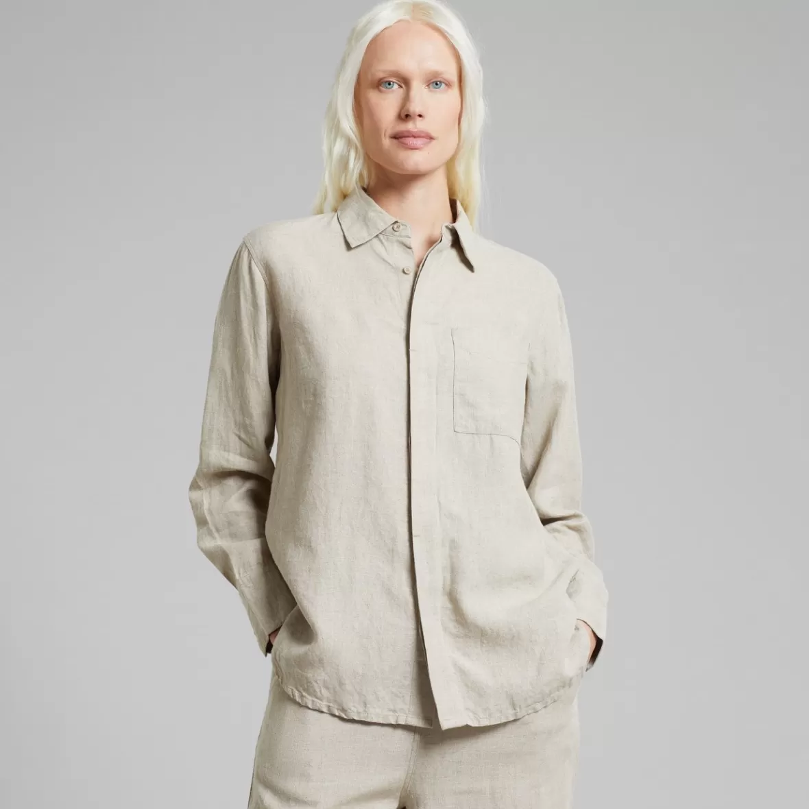 Shirts & Blouses | DEDICATED Shirt Kosta Linen Ecru