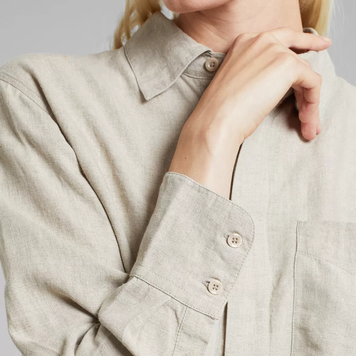 Shirts & Blouses | DEDICATED Shirt Kosta Linen Ecru