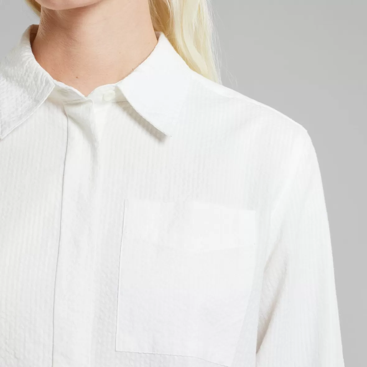 Shirts & Blouses | DEDICATED Shirt Kosta Seersucker White