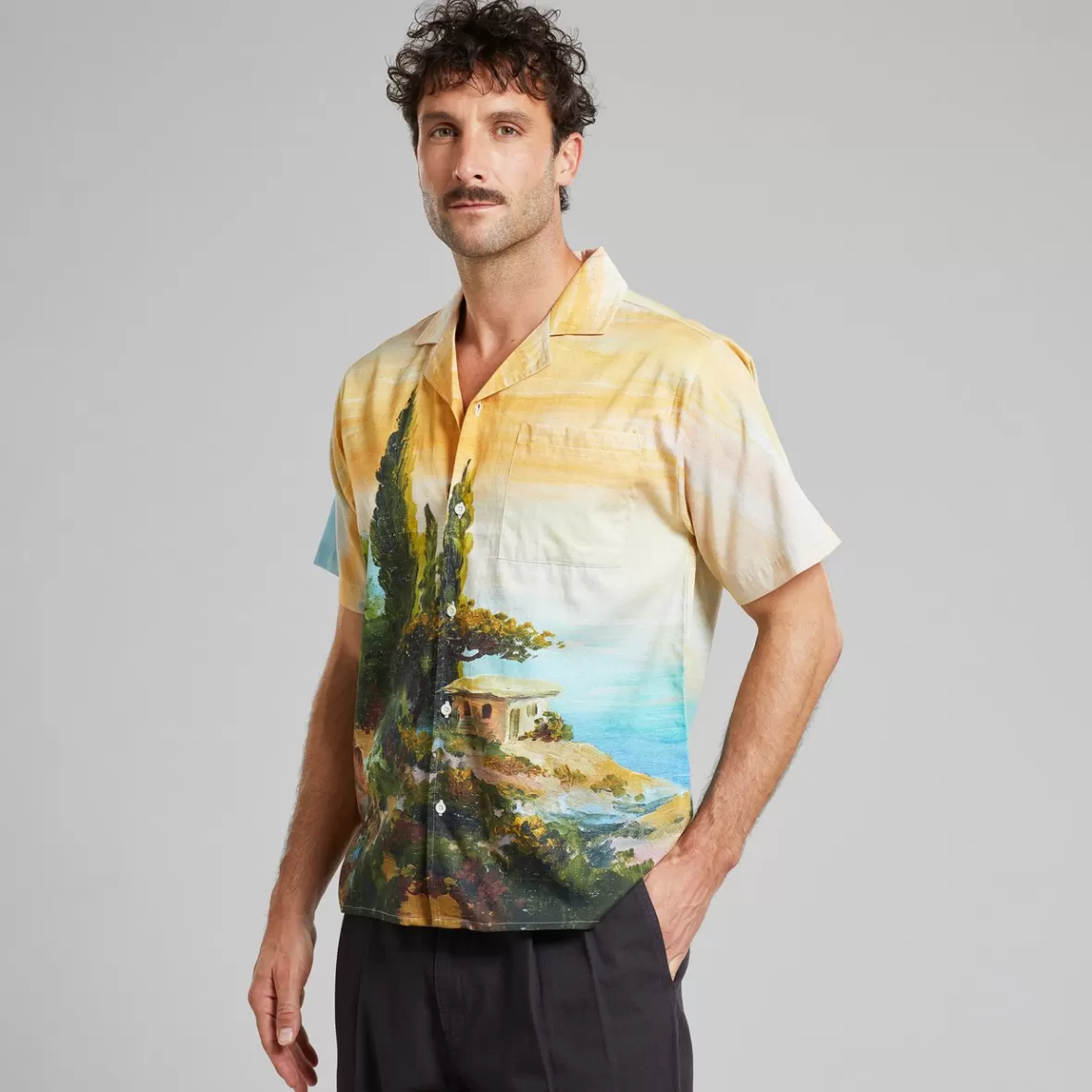 Shirts | DEDICATED Shirt Marstrand Oceanview Multi Color
