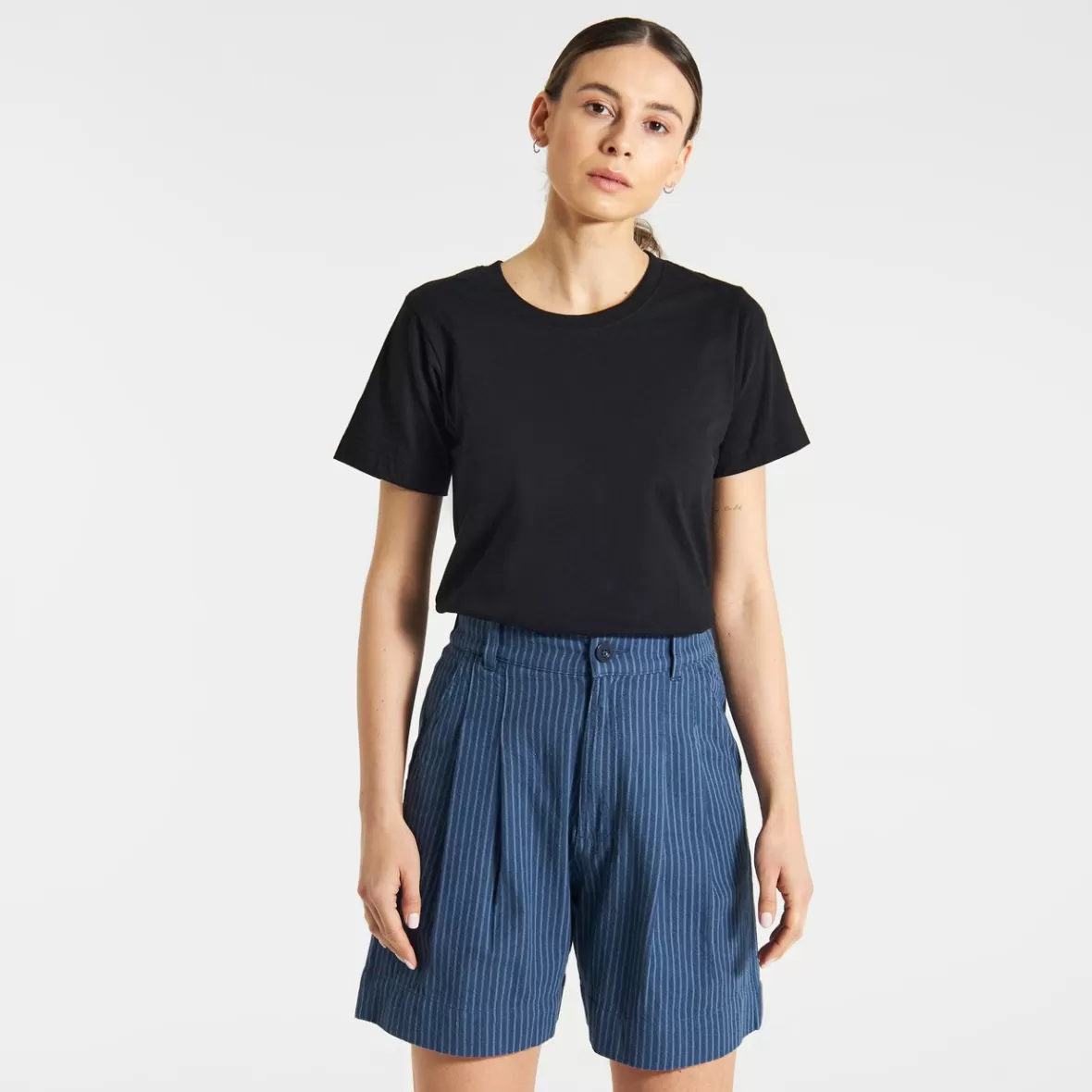 Shorts | DEDICATED Shorts Grundsund Work Stripe Dark Blue