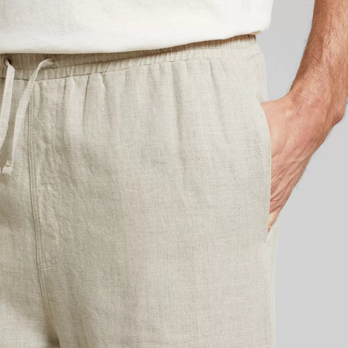 Shorts | DEDICATED Shorts Vejle Linen Ecru