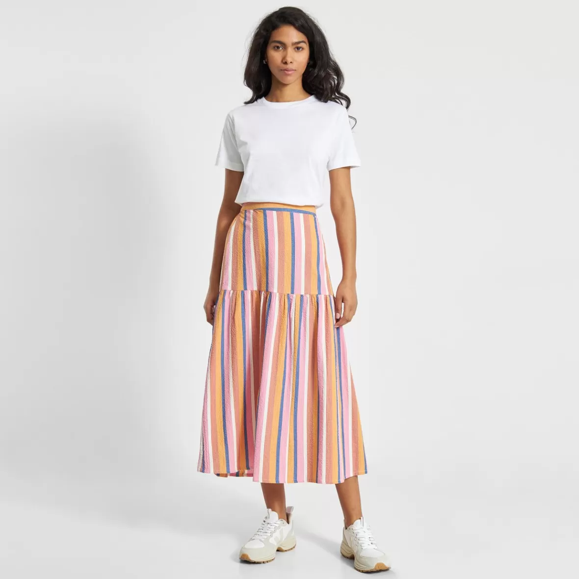 Skirts | DEDICATED Skirt Finnhamn Stripe Multi Color