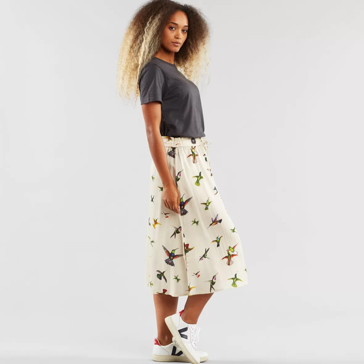 Skirts | DEDICATED Skirt Klippan Flying Hummingbirds Multi Color