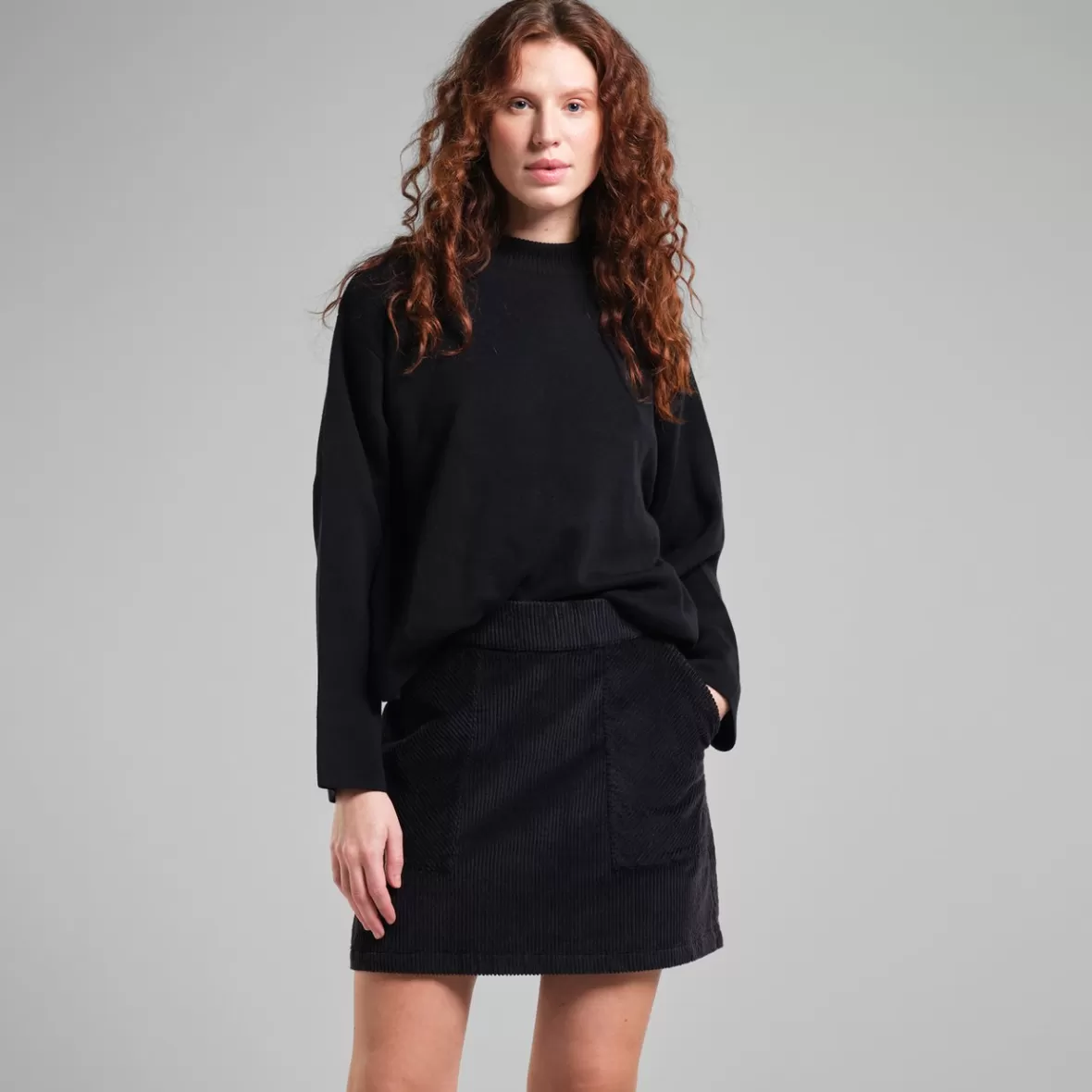 Skirts | DEDICATED Skirt Majorna Corduroy Black