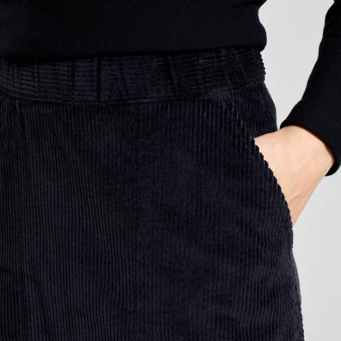 Skirts | DEDICATED Skirt Majorna Corduroy Black