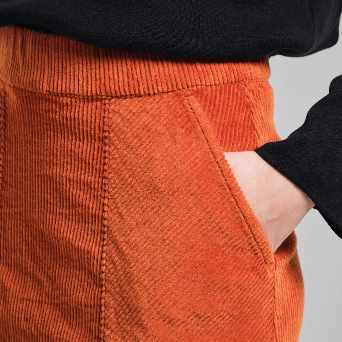 Skirts | DEDICATED Skirt Majorna Corduroy Cinnamon Orange