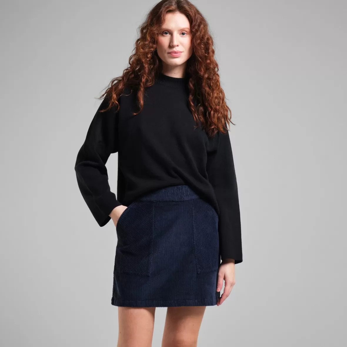 Skirts | DEDICATED Skirt Majorna Corduroy Navy