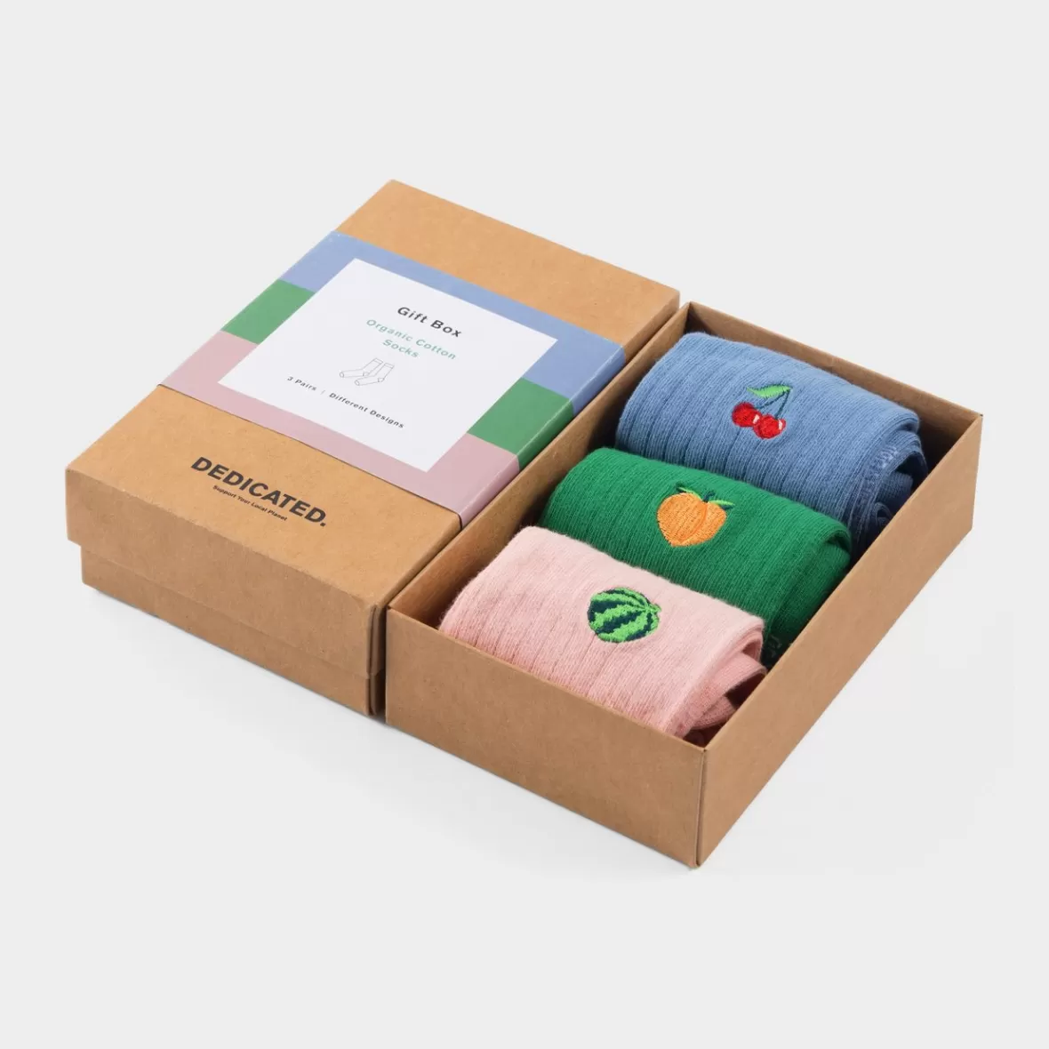 Socks | Socks | DEDICATED Socks Knivsta Fruits 3-pack