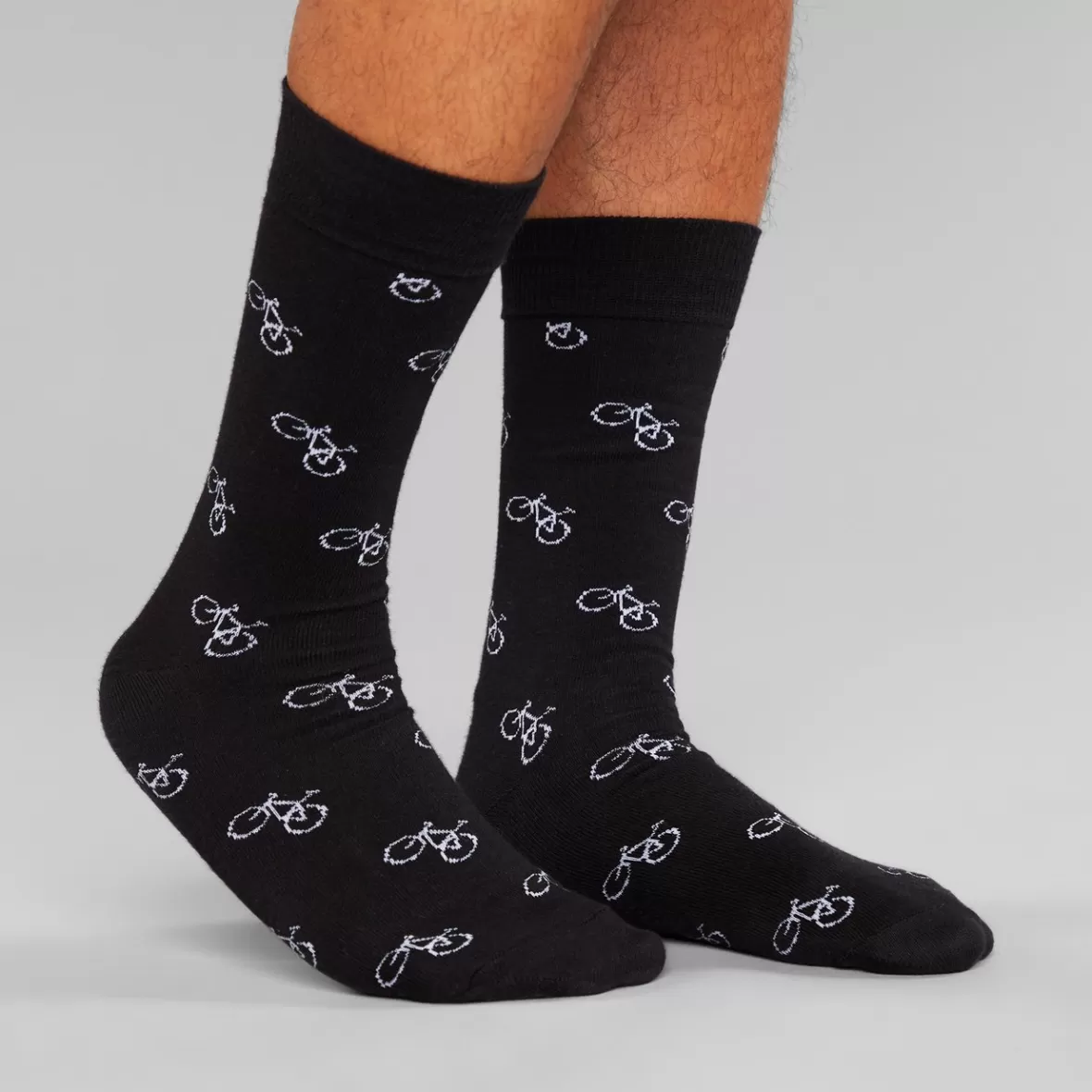 Socks | Socks | DEDICATED Socks Sigtuna Bike Pattern Black