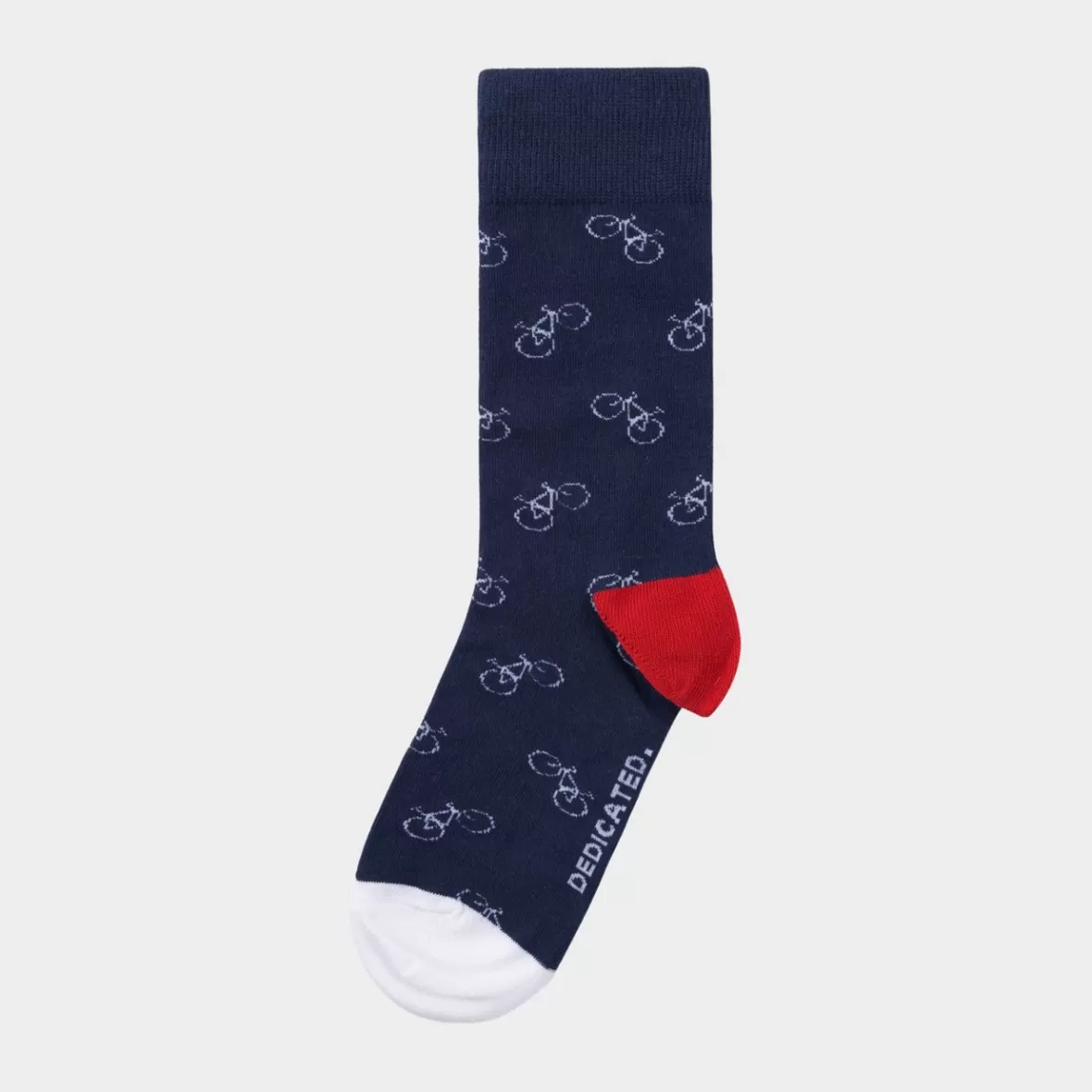 Socks | Socks | DEDICATED Socks Sigtuna Bike Pattern Navy