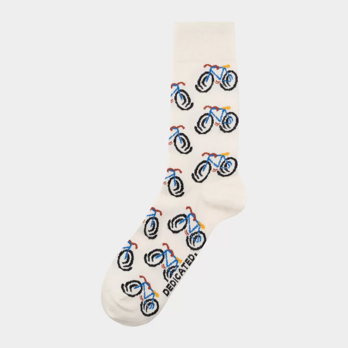 Socks | Socks | DEDICATED Socks Sigtuna Happy Bike AOP White