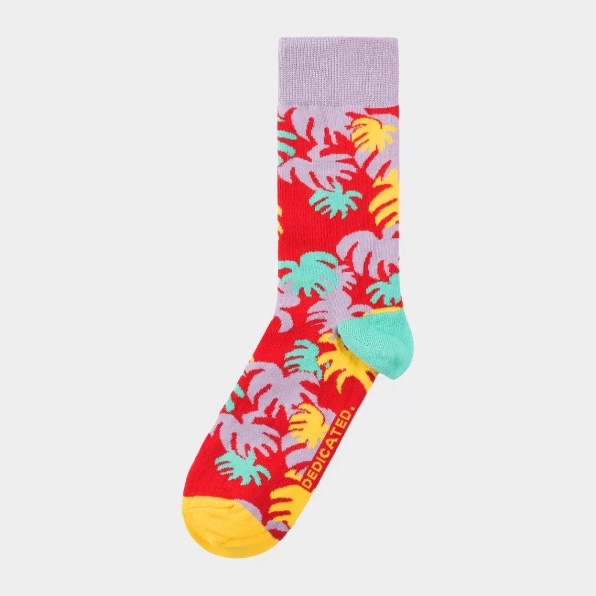 Socks | Socks | DEDICATED Socks Sigtuna Monstera Red