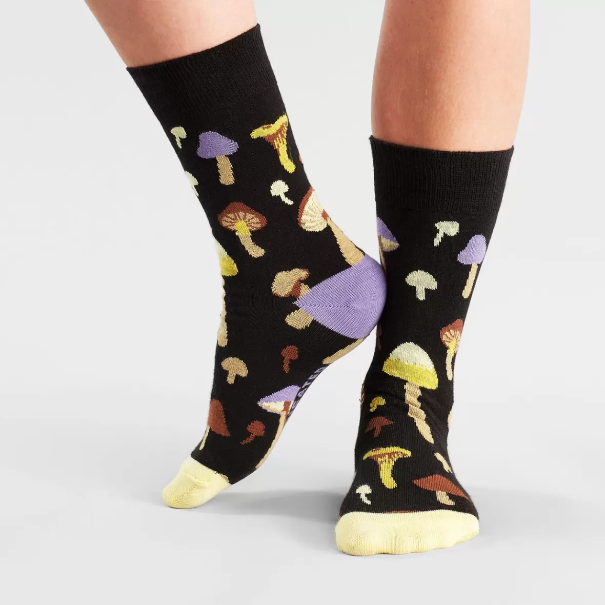 Socks | Socks | DEDICATED Socks Sigtuna Mushrooms Black